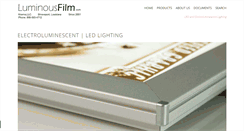 Desktop Screenshot of luminousfilm.com